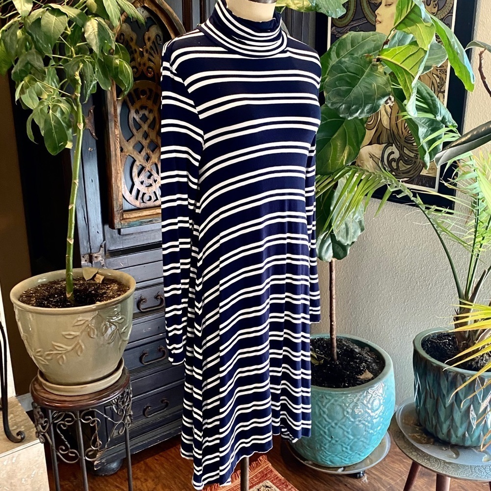 Anthropologie Turtleneck Swing Dress - Picture 5 of 14
